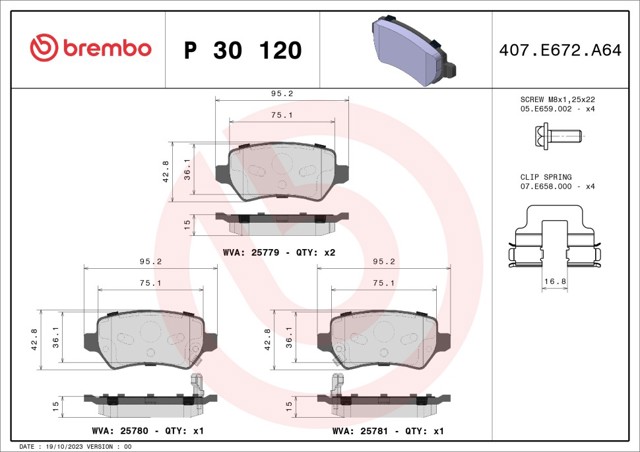  P30120 Brembo