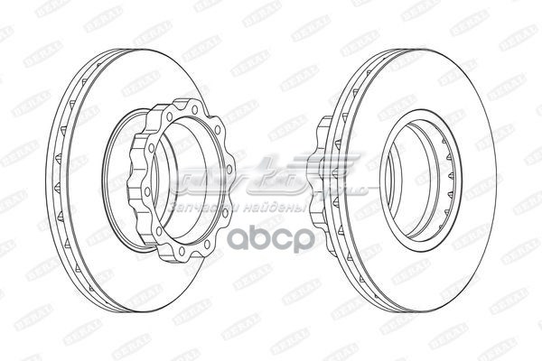 Задний тормозной диск Beral BCR215A цена, от 163.98 USD
