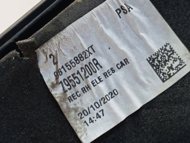 98155882XT Peugeot/Citroen Зеркало заднего вида правое