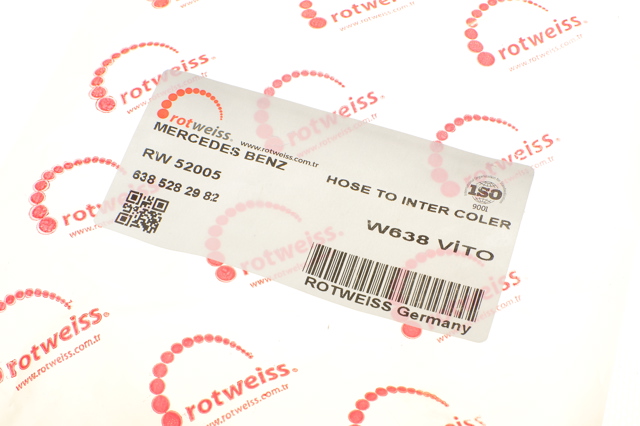 Шланг/патрубок интеркуллера Rotweiss RW52005 цена, от 7.29 USD