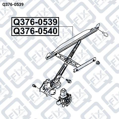 Механизм стеклоподъемника двери передней левой Q3760539 Q-fix