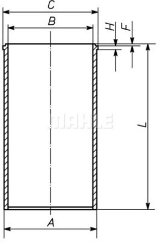 Купить 029WV2000 Mahle Original Гильза поршневая