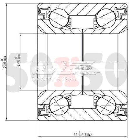 Купить 28BWD05ACA30 NSK Подшипник задней ступицы
