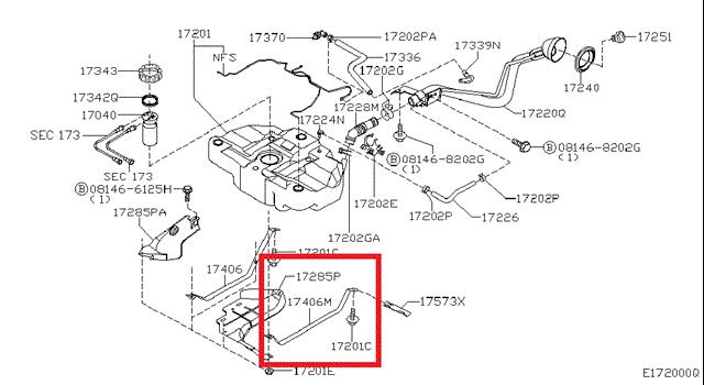 17407AV700 Nissan 