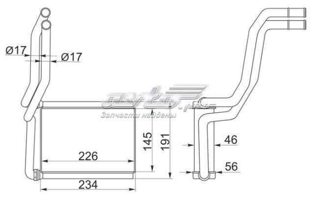 Radiador de forno (de aquecedor) para Toyota Previa (ACR3)