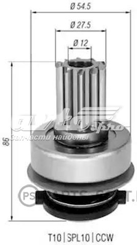 Бендикс стартера MAGNETI MARELLI 940113020274