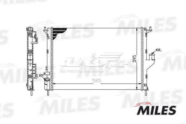 Радиатор ACRM003 Miles