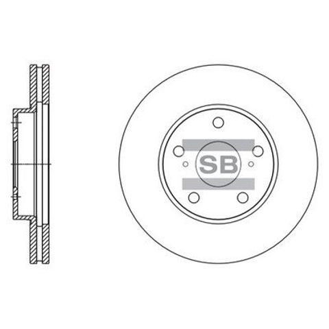 Тормоз дисковый передний Sangsin SD4078 цена, от 35.17 USD