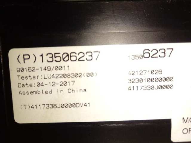 13506237 Opel 