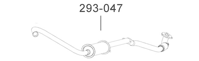 Передняя часть глушителя 293047 Bosal