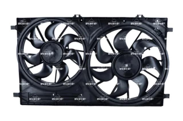 BK318C607CC Ford Диффузор радиатора охлаждения в сборе с мотором