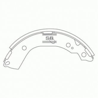 SA132 Hi-q Барабанные тормозные колодки