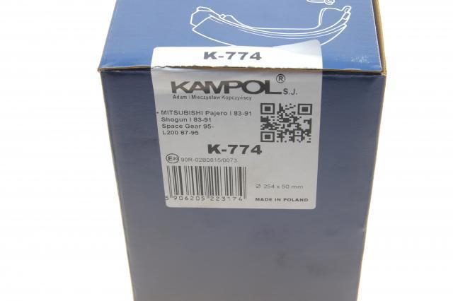 K774 Kampol Барабанные тормозные колодки