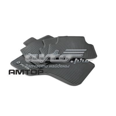  Tapetes dianteiros + traseiros, kit Skoda Octavia IV A8 hatchback (NX3, NN3, PV3) (2020 - 2026) IV A8