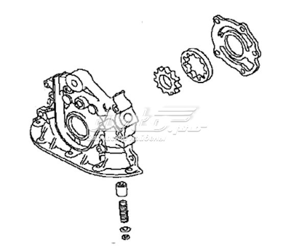 Помпа масляна 1510011071 TOYOTA