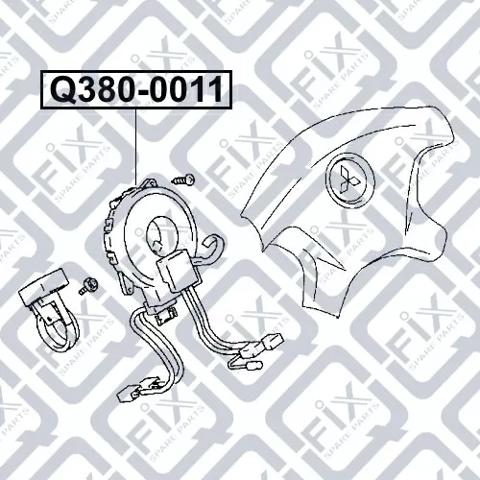 Q3800011 Q-fix Кольцо подушки безопасности