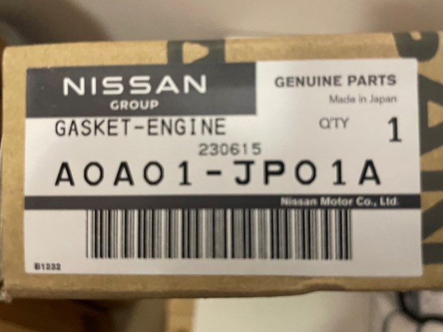 Полный комплект прокладок двигателя Nissan/Infiniti A0A01JP01A цена, от 219.73 USD