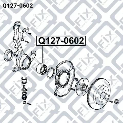 Купить Q1270602 Q-fix Подшипник передней ступицы