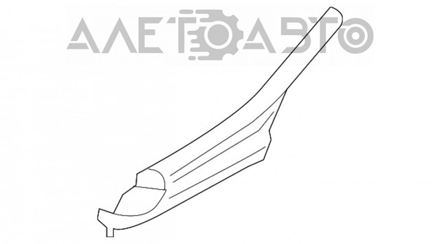 Накладка крыла переднего правого на Nissan Leaf ZE0E