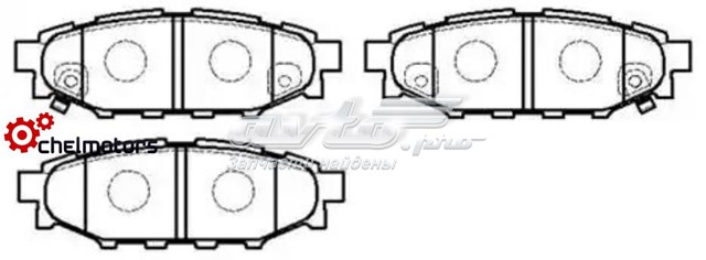 HP8433 HSB Колодки тормозные дисковые комплект