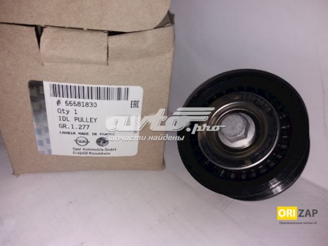 55581830 GM Polea inversión / guía, correa poli V original y equivalente