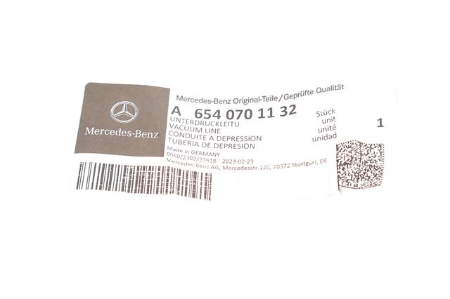 Шланг (патрубок) вакуумного насоса Mercedes 6540701132 цена, от 26.38 USD
