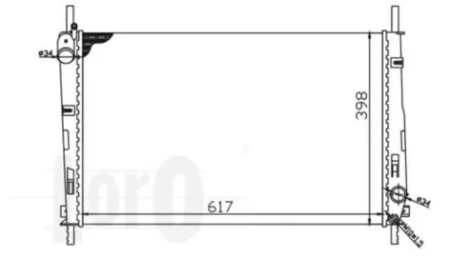 0170170015 Depo/Loro/Abakus Радиатор основной
