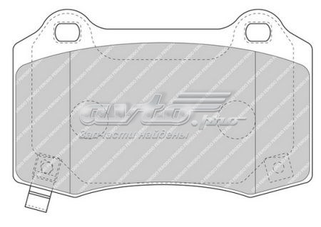 Задние тормозные колодки FDB4777 Ferodo