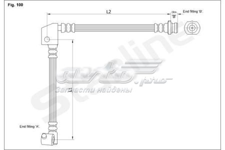 HABH1267 Starline Шланг тормозной передний правый
