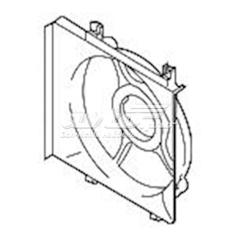 73313AG000 Subaru difusor do radiador de esfriamento, montado com motor e roda de aletas