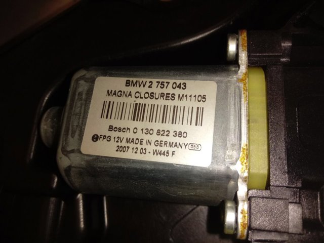 2757043 BMW Механизм стеклоподъемника передней левой двери