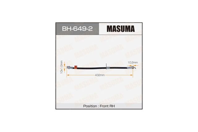 BH6492 Masuma Гибкая тормозная трубка задняя
