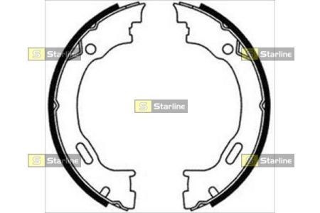 BC08720 Starline Тормозные колодки ручника