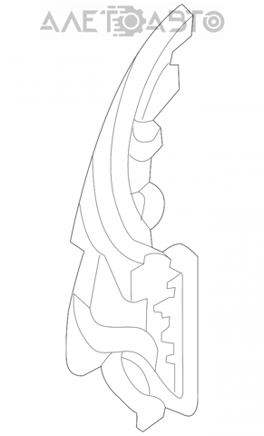 Consola direita do pára-choque traseiro para Volkswagen Jetta (BU3)