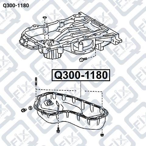 Масляный поддон двигателя Q-fix Q3001180 цена, от 35.79 USD