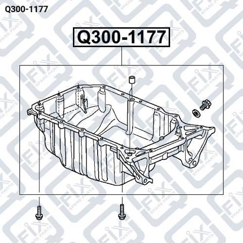 Поддон двигателя Q3001177 Q-fix