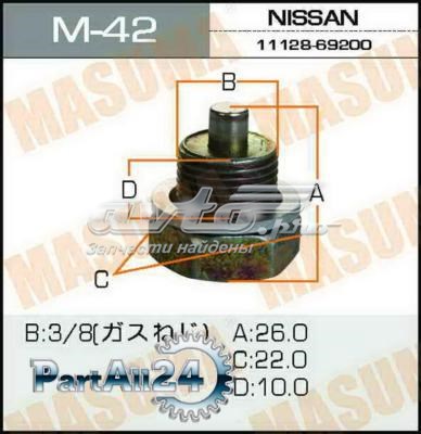 Пробка поддона двигателя M42 Masuma