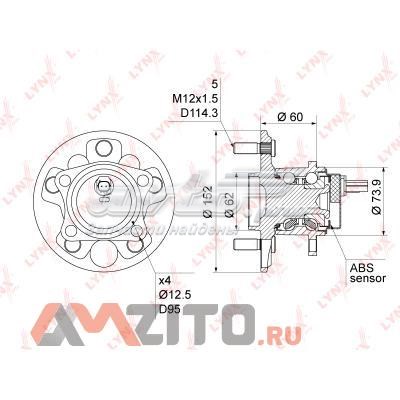 підшипник вижимний зчеплення WH1042 підшипник вижимний зчеплення WH1042