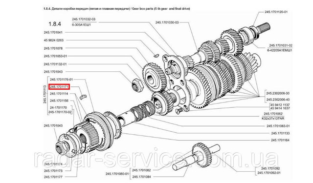  ZAZ A2451701171 цена, от 2.20 USD