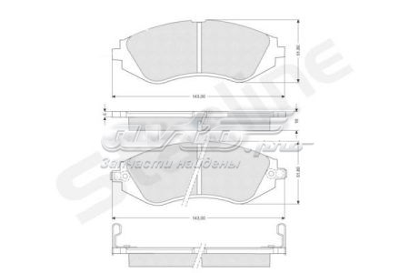BDS188 Starline Колодки передние