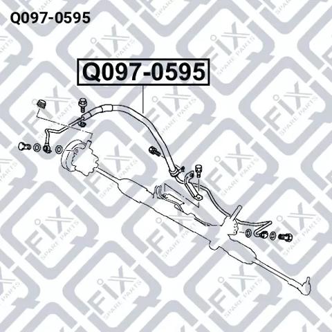 Купить Q0970595 Q-fix Шланг ГУР высокого давления