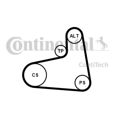 6PK906K1 Continental/Siemens correia dos conjuntos de transmissão, kit