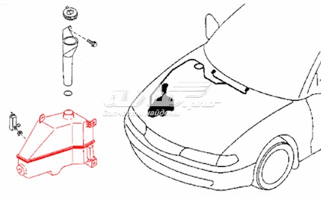 Бачок омывателя G51667481C Mazda