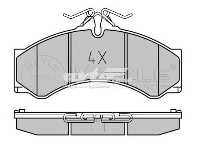 Купить 252907620 Meyle Колодки тормозные