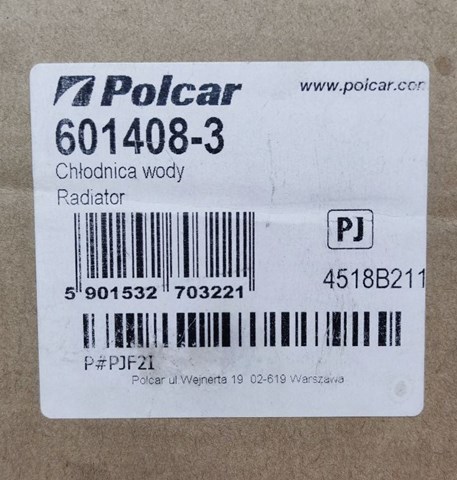 6014083 Polcar Радиатор основной