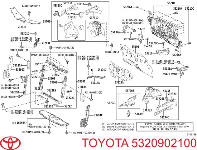 5320902100 Toyota 