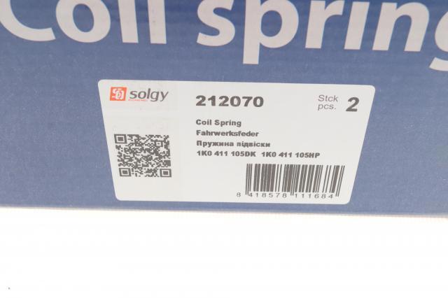 Пружина передняя Solgy 212070