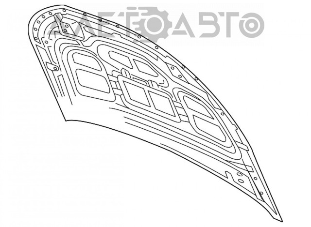 Капот FPS FP1221280 цена, от 416.69 USD