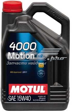 Моторное масло Motul 4000 MOTION 15W-40 Минеральное 5л (386406)