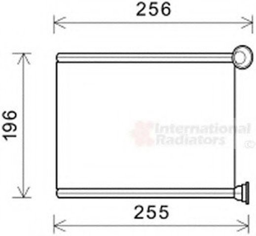 40006366 VAN Wezel radiador de forno (de aquecedor)